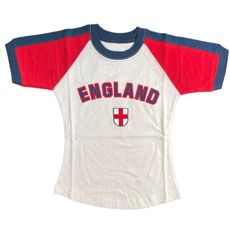 Women's Summer Sexy Retro Aesthetic Slim T-shirt Blouses