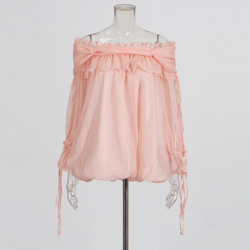 French Style High Sense Shirt Sleeve Blouses