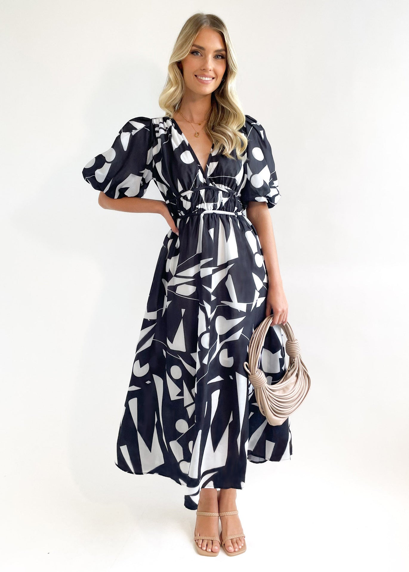Women's Long Dress Summer Temperament Printed High-grade Dresses