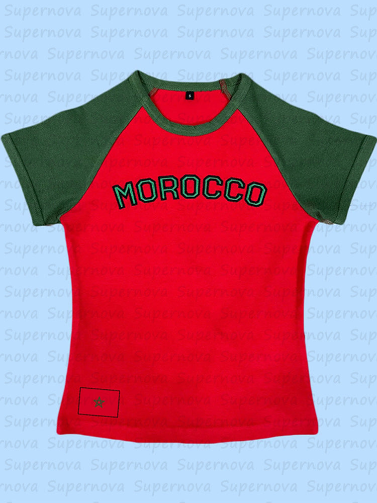Women's Summer Sexy Retro Aesthetic Slim T-shirt Blouses