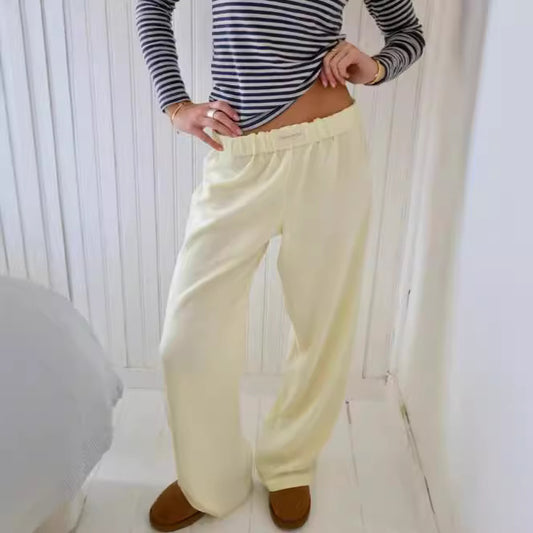 Fashion Casual Striped Cotton Trousers Printed Pants