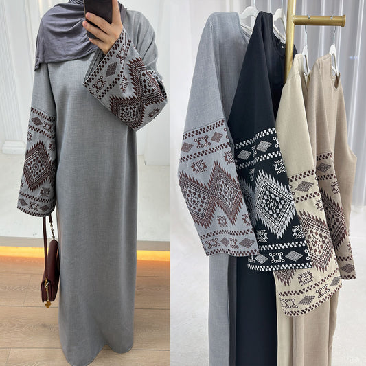 Classic Fashion Embroidered Turkish Party Robe Clothing