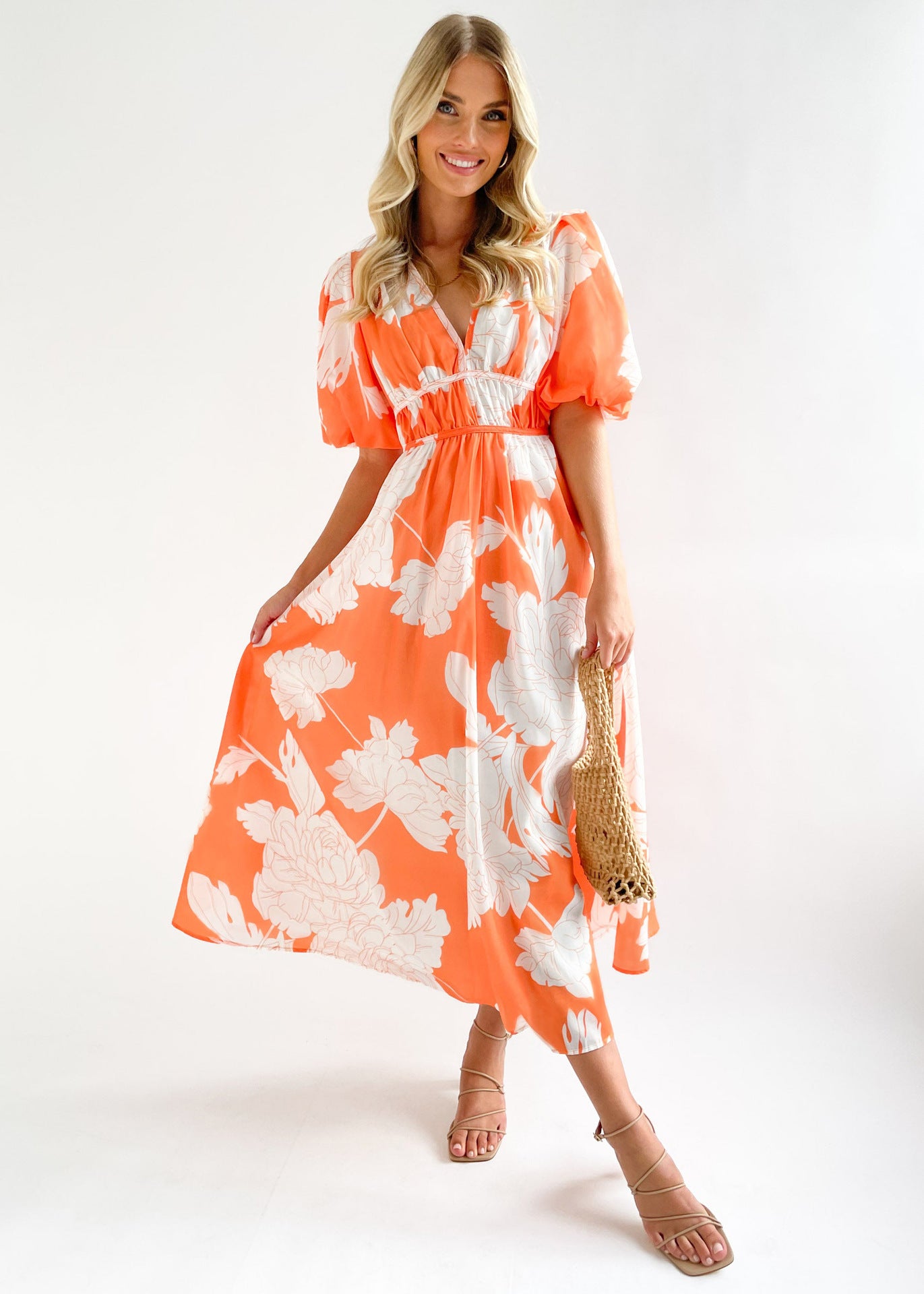 Women's Long Dress Summer Temperament Printed High-grade Dresses