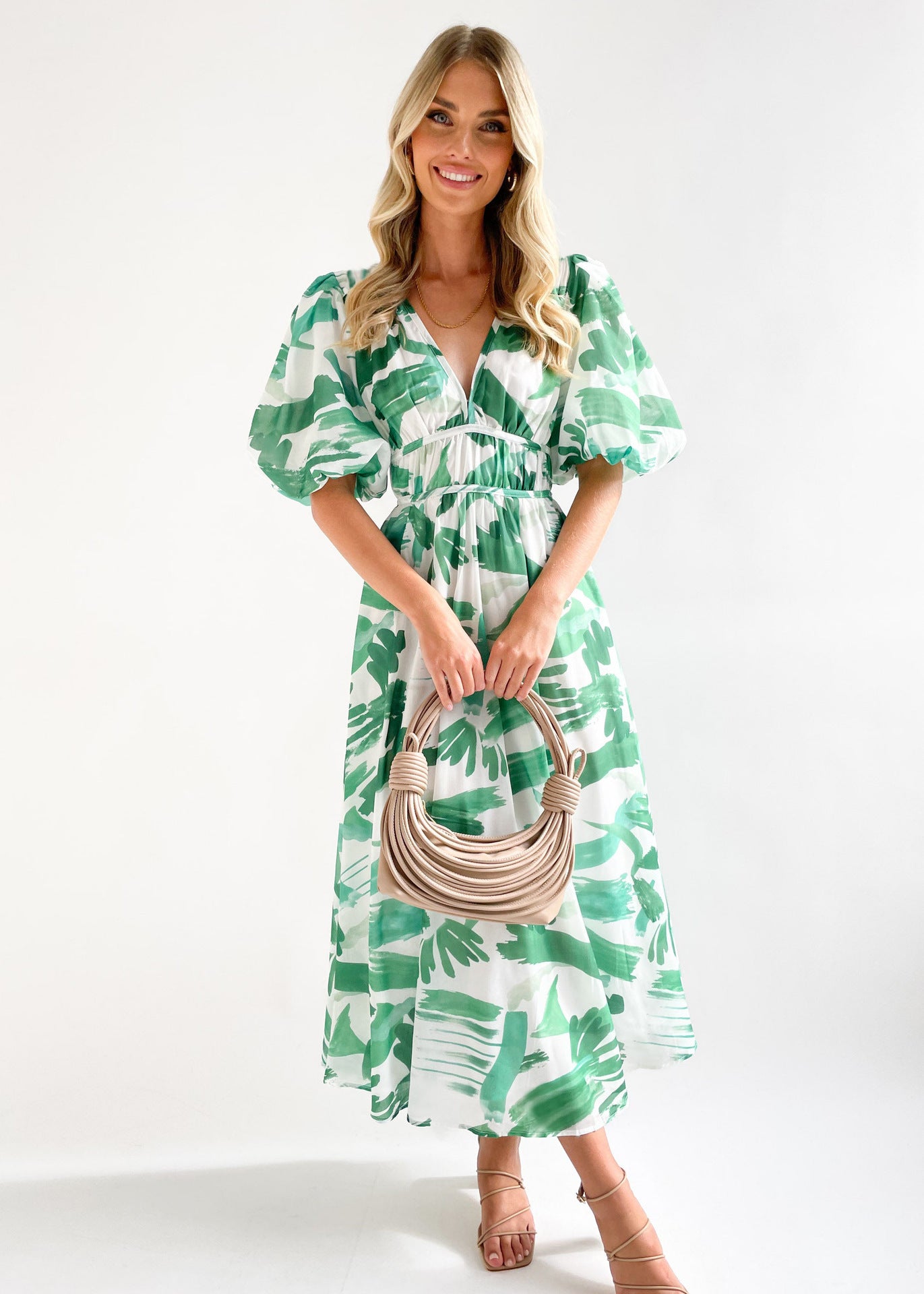 Women's Long Dress Summer Temperament Printed High-grade Dresses