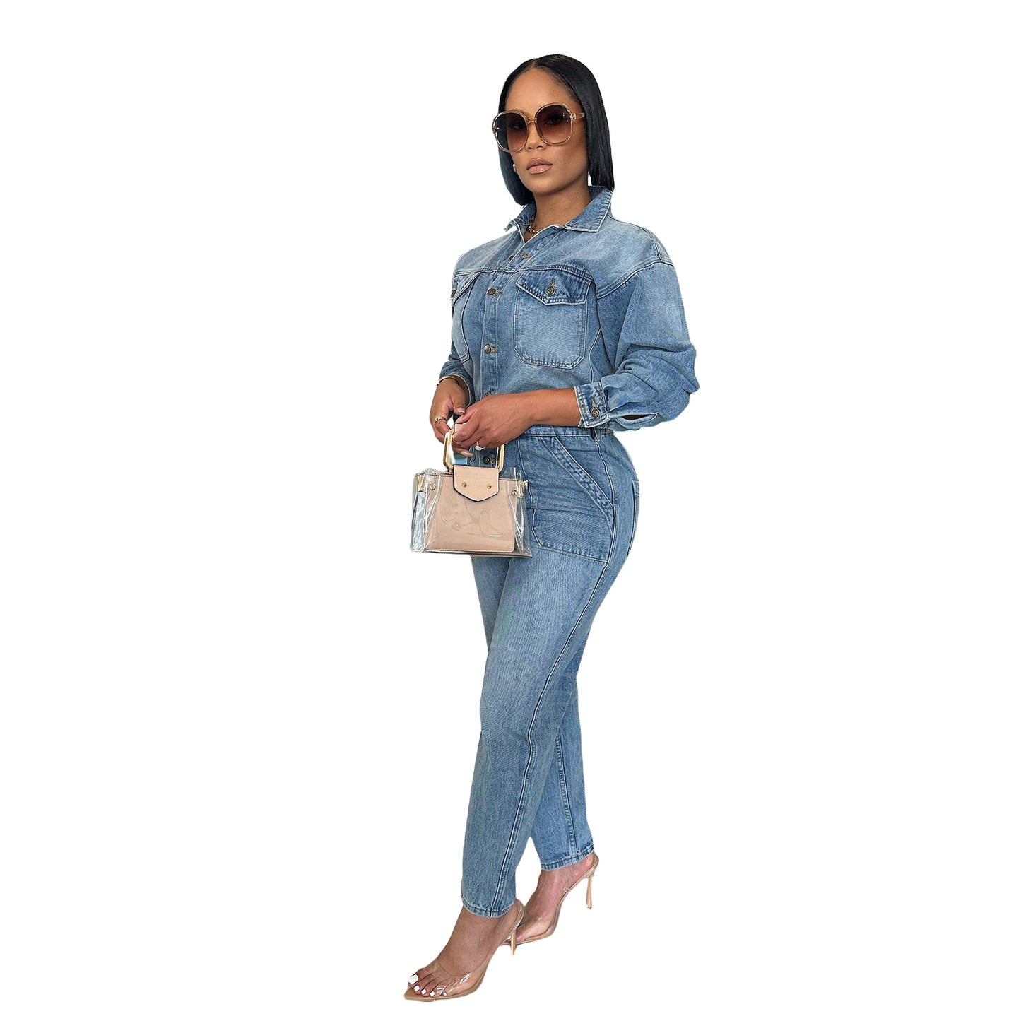 Women's Comfortable Durable Sexy Fashion Denim Jumpsuits