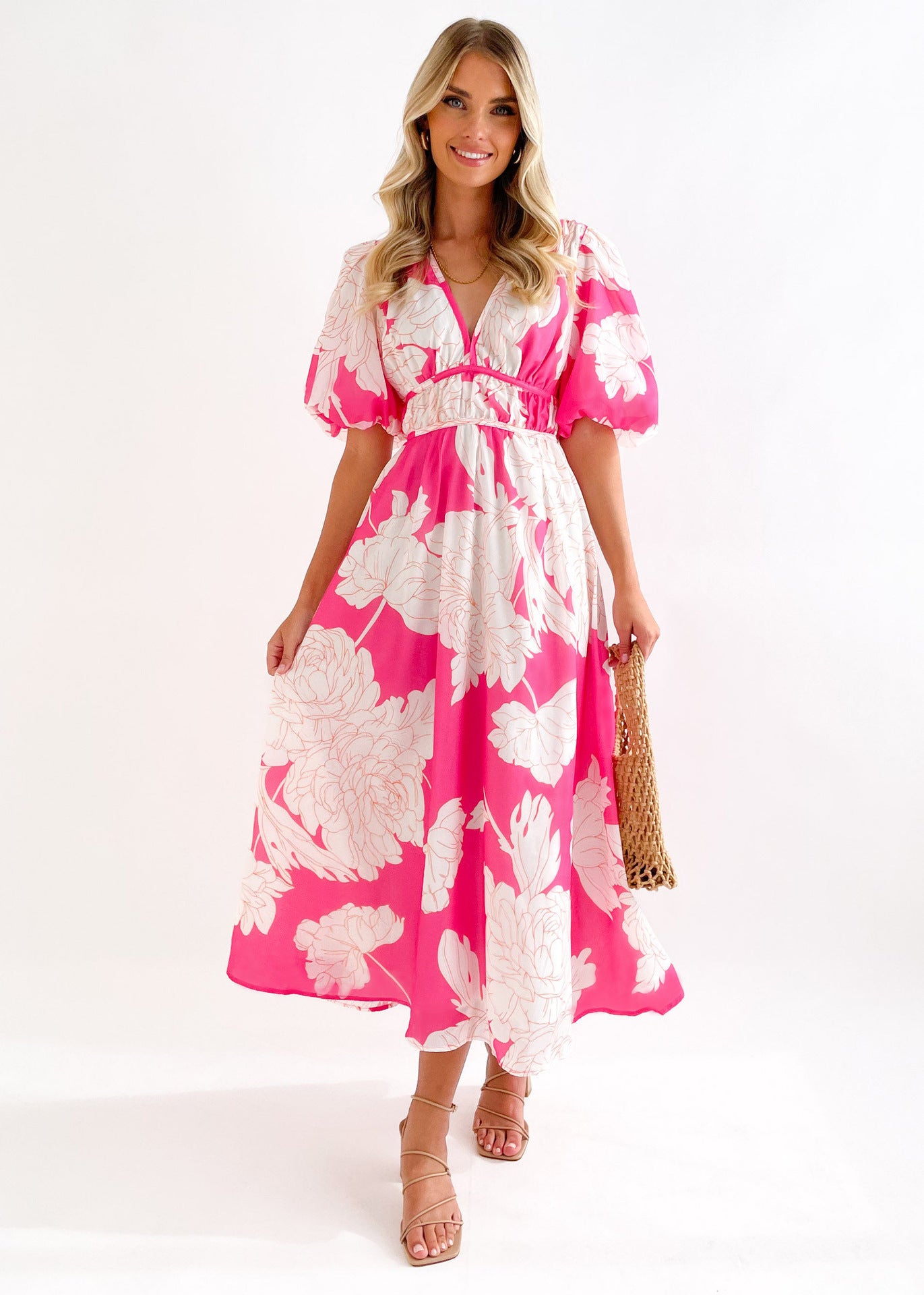 Women's Long Dress Summer Temperament Printed High-grade Dresses