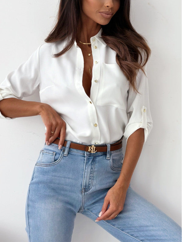 Women's Shirt Common Style Digital Printing Elegant Blouses
