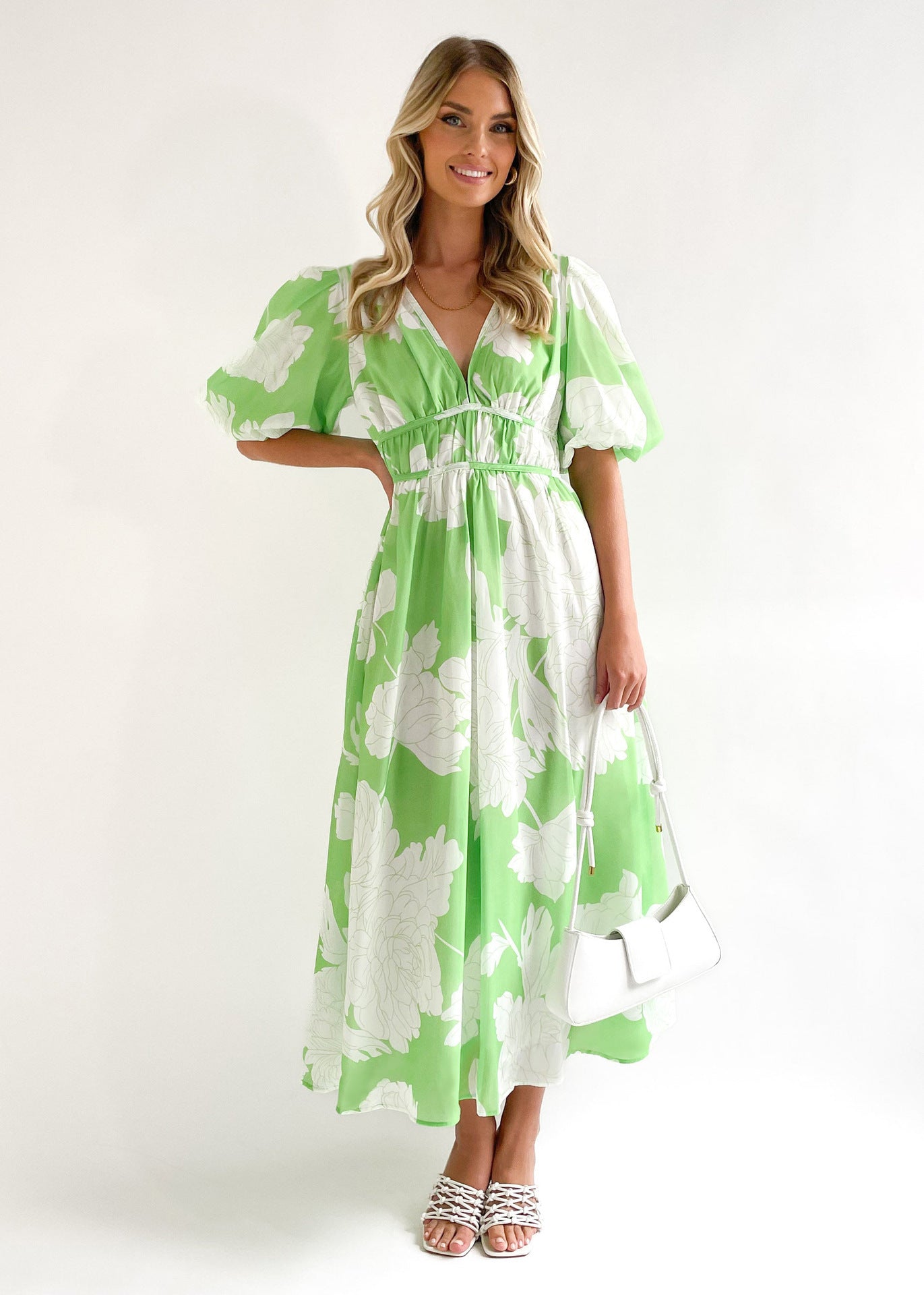 Women's Long Dress Summer Temperament Printed High-grade Dresses
