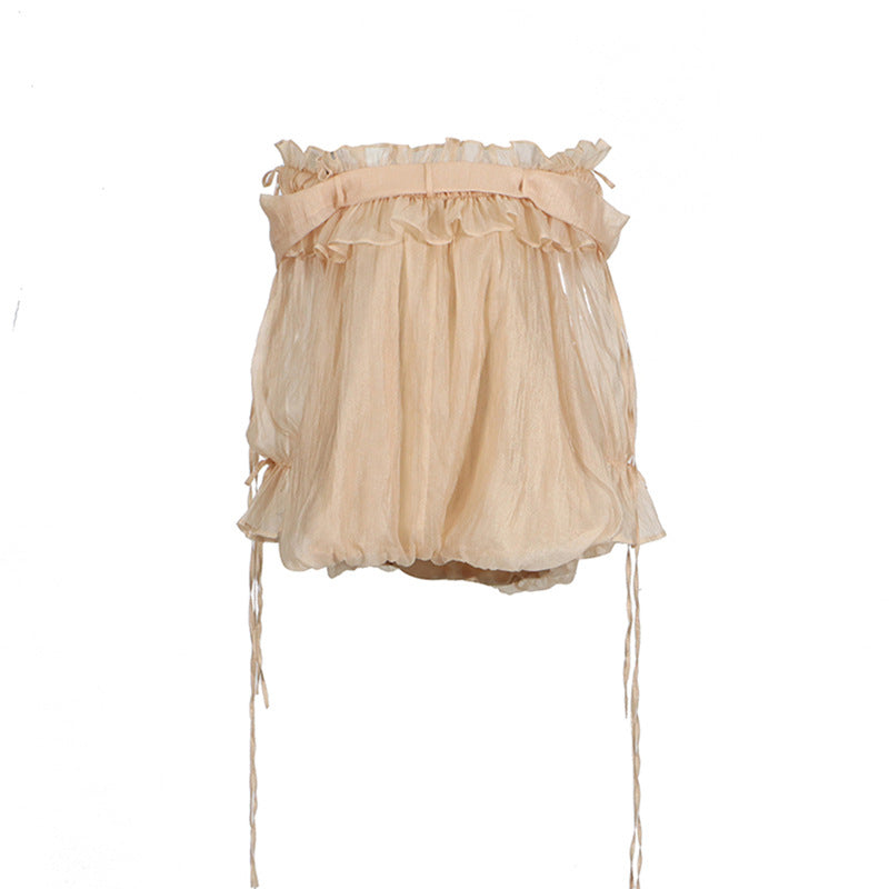 French Style High Sense Shirt Sleeve Blouses